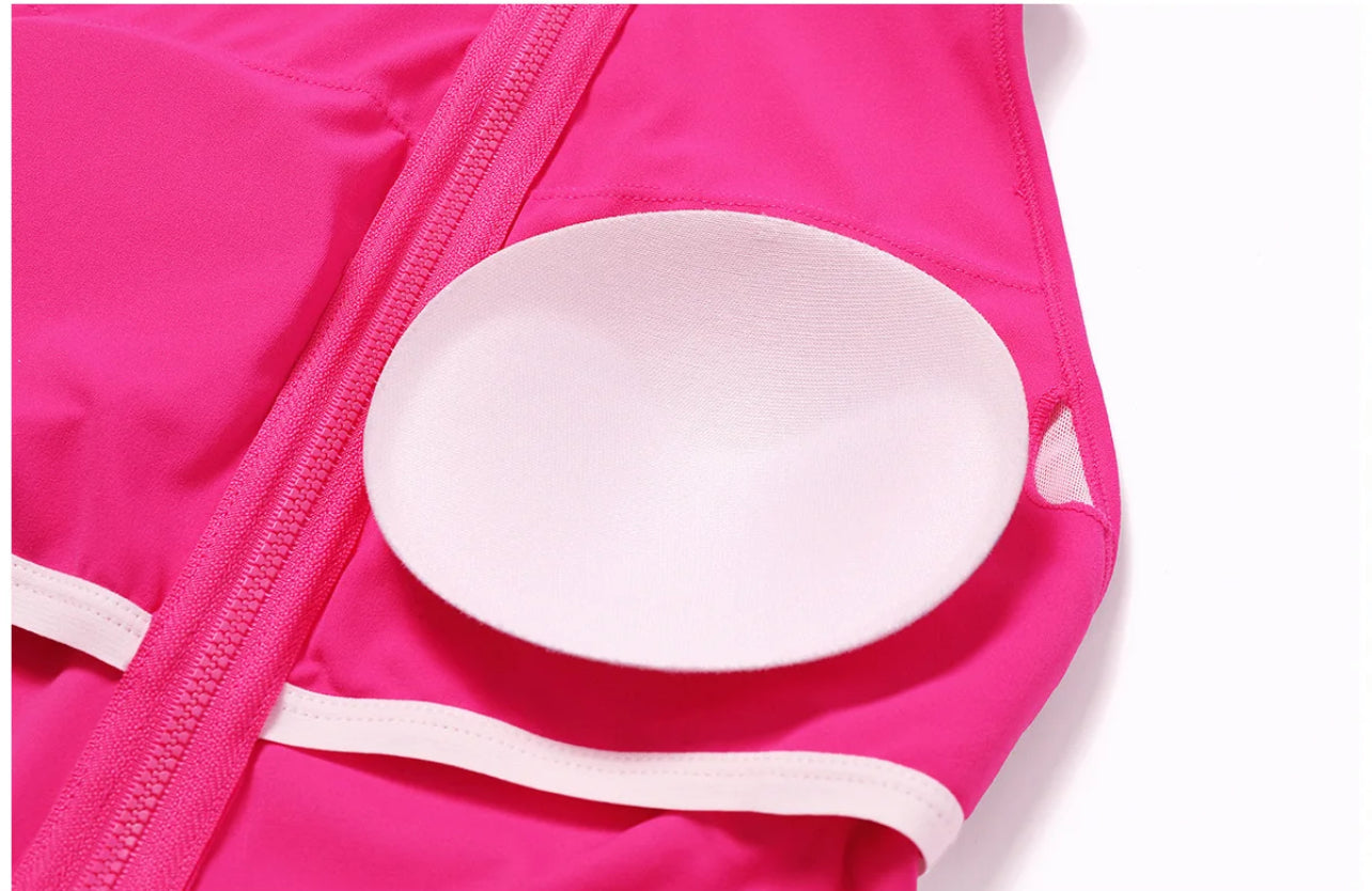 Ray of Beauty Backcut zip up Jumpsuit