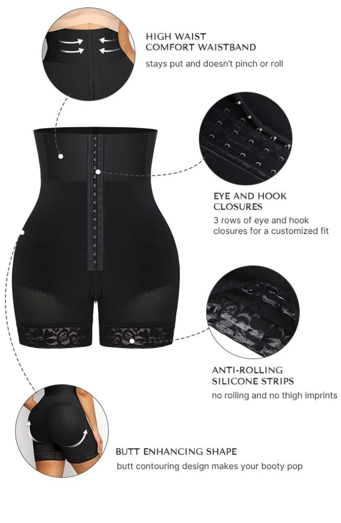 High Waist Shaping Shorts