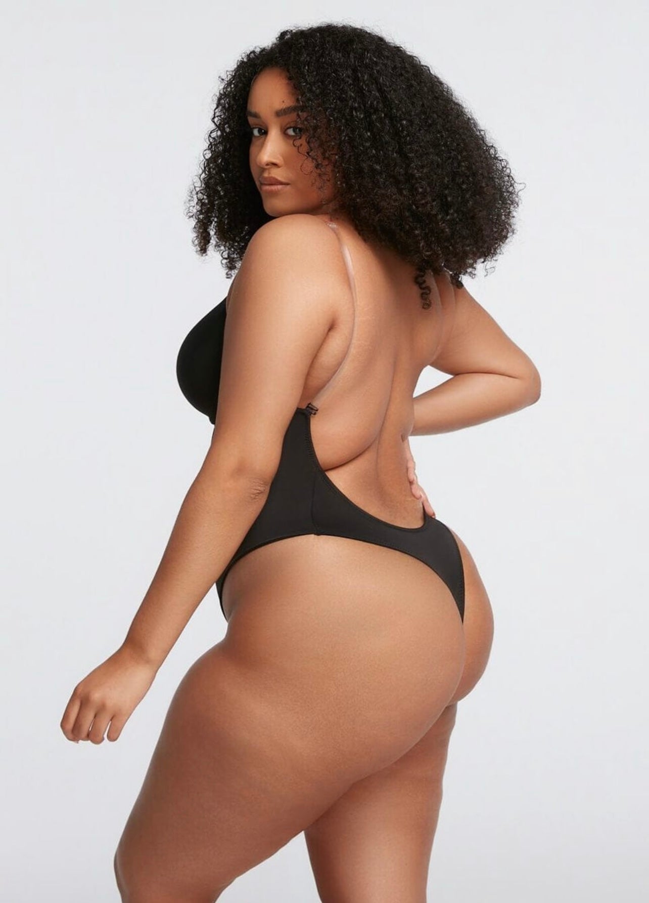 Invisible Strap Backless Thong Bodysuit Shapewear