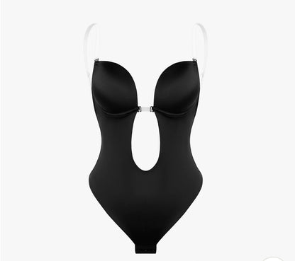 Invisible Strap Backless Thong Bodysuit Shapewear