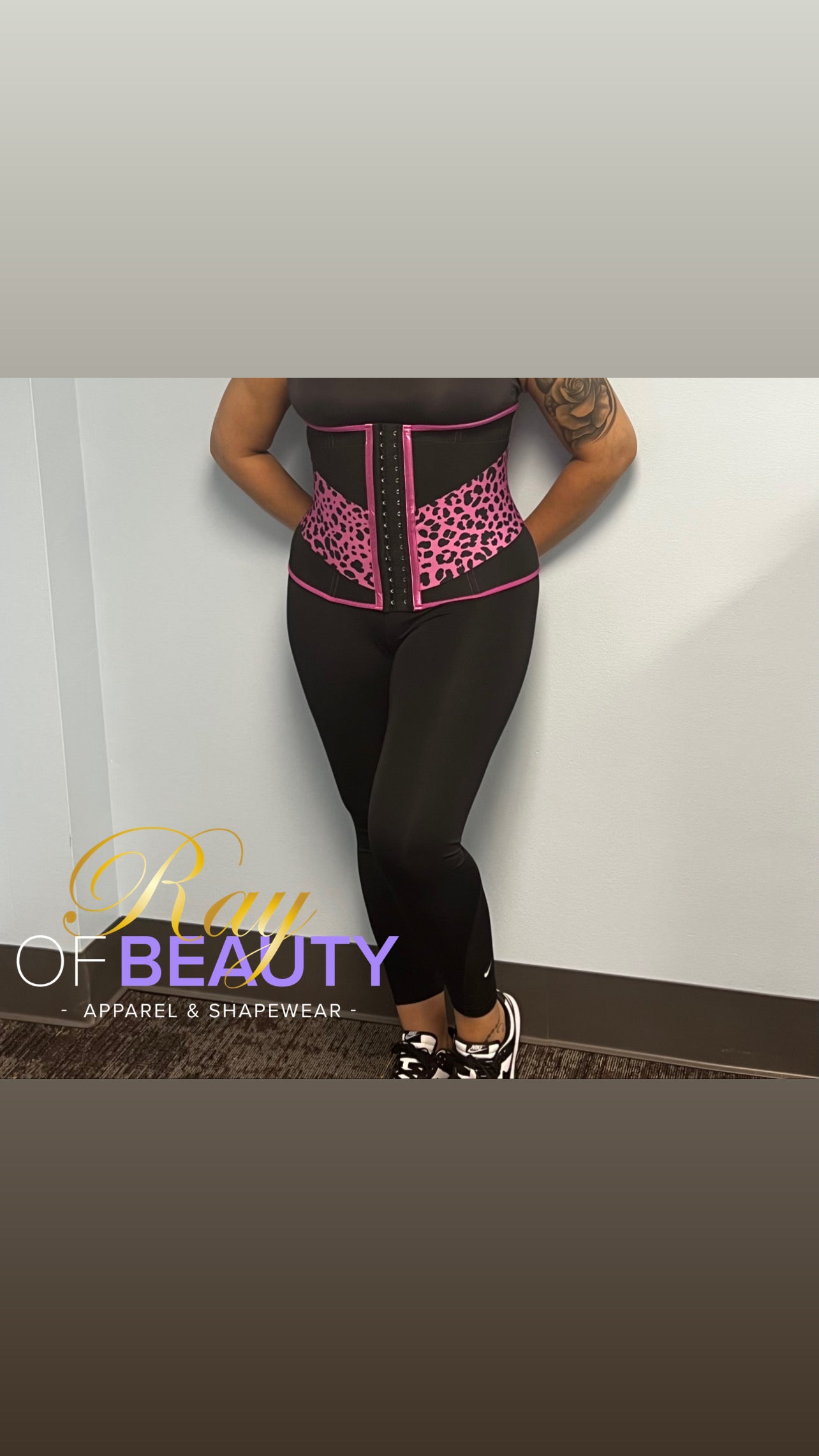 Ray of Beauty “Leopard Girl” Pink Waist Trainer