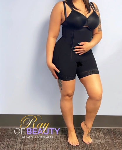 Open Bust Side Zip Faja