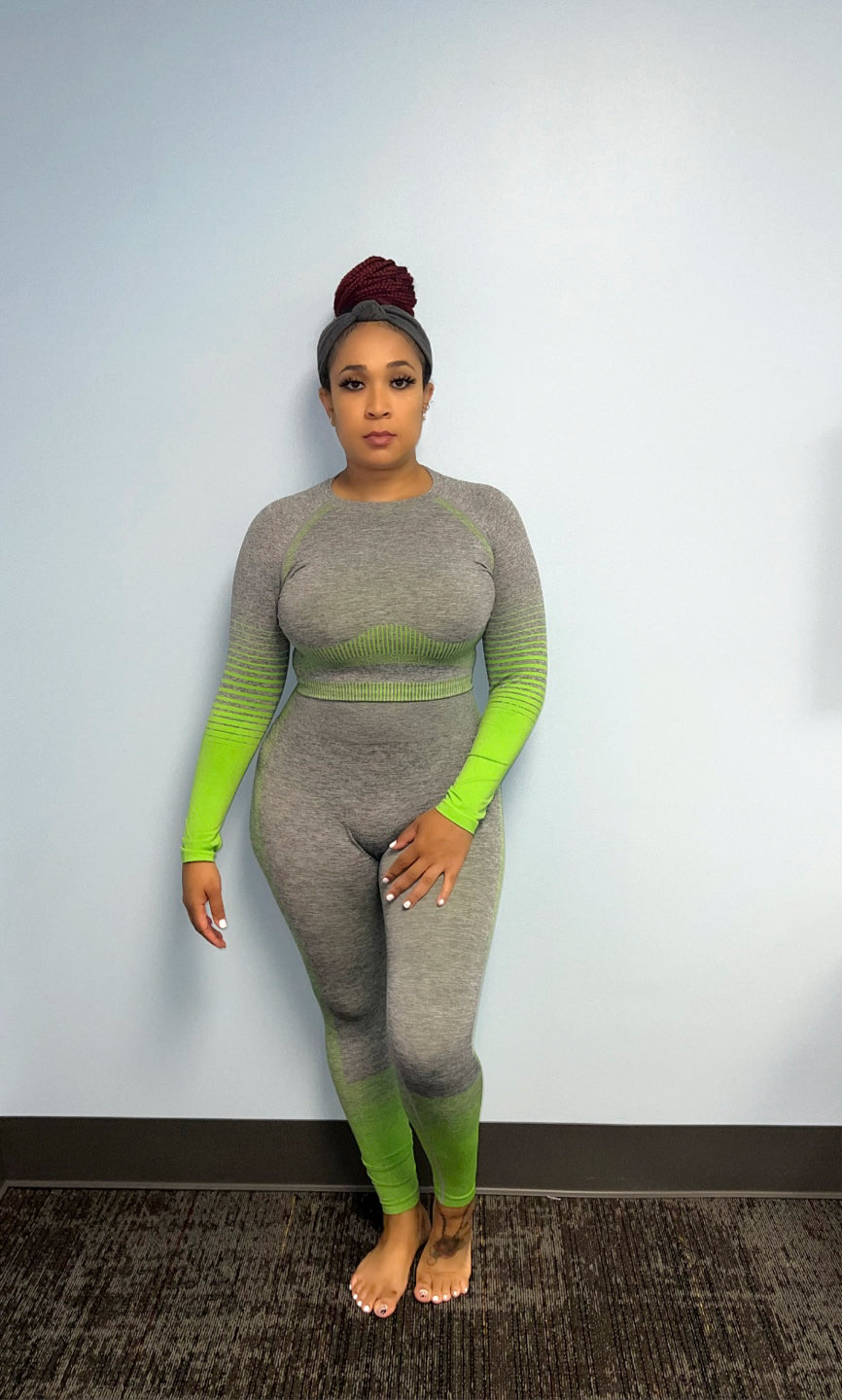 “Curvy Girl”Seamless Yoga Set