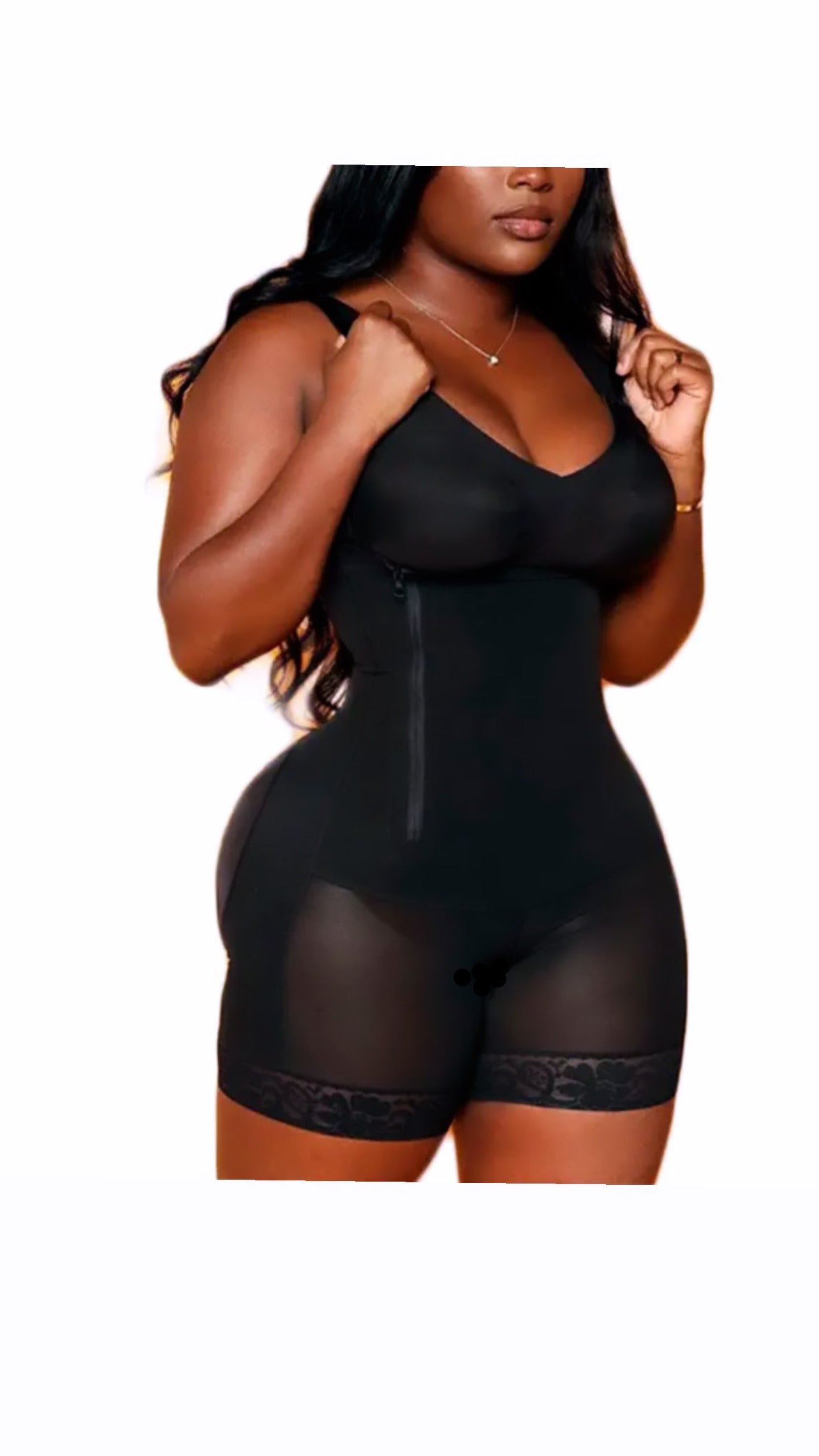 Open Bust Side Zip Faja