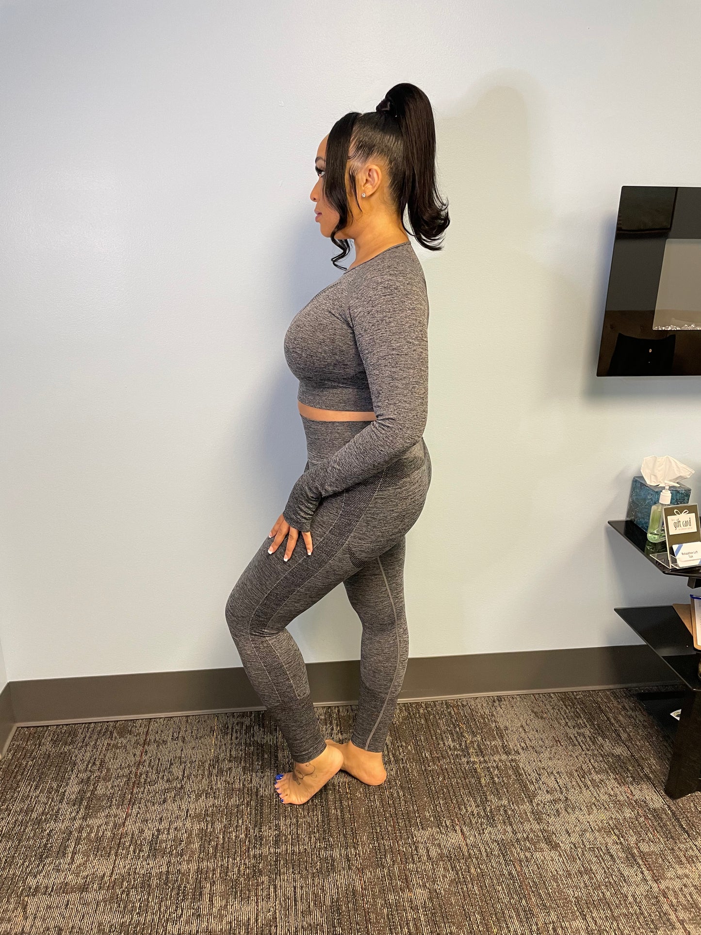 “Your favorite”2 Piece Seamless High Waist Yoga/Running Set