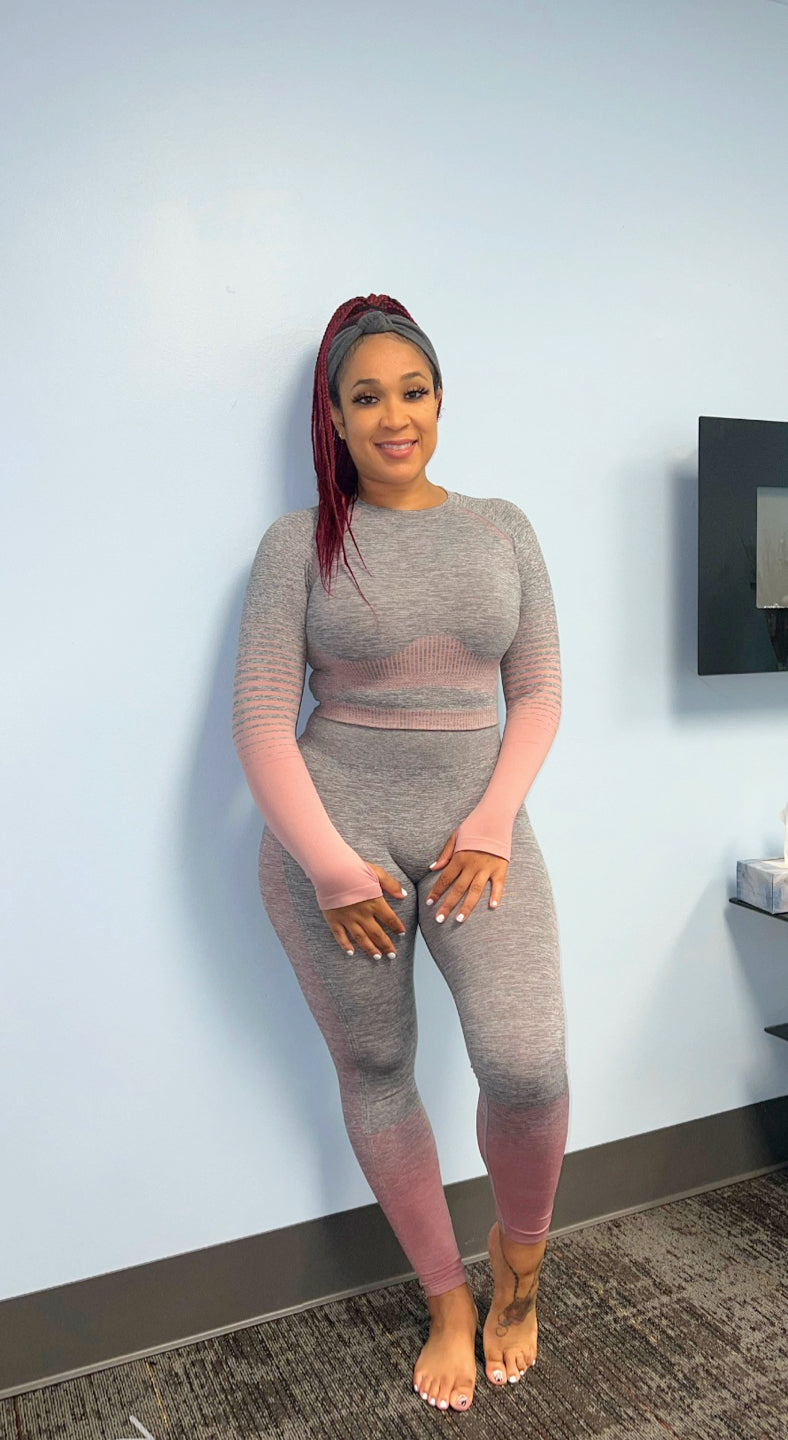 “Curvy Girl”Seamless Yoga Set